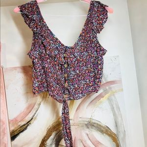 Floral crop top
